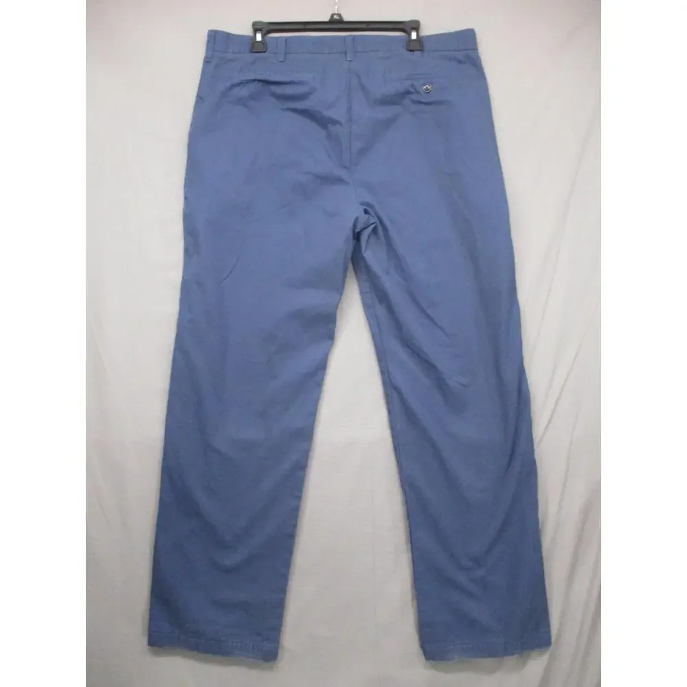 Lands' End Blue‎ Classic Relaxed Fit Mens Straight Leg Pants Size 38 / inseam 32